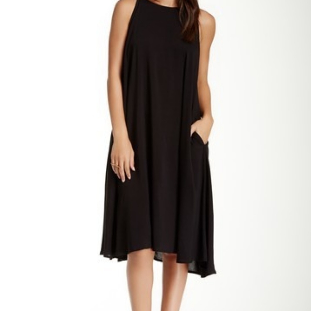 American Apparel Rayon Black Tent Dress